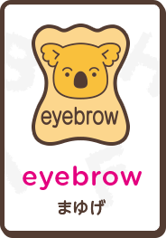 eyebrow まゆげ